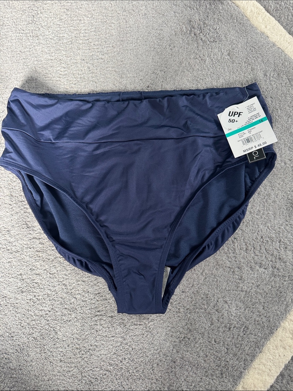 NWT 24th and Ocean Navy high waisted bikini bottom